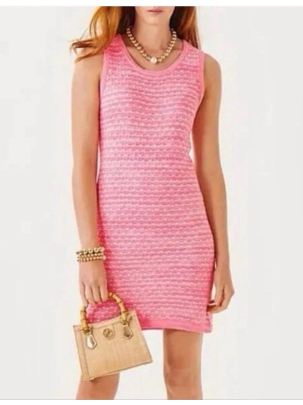 Lilly Pulitzer Pink Sleeveless Knit Shift Dress